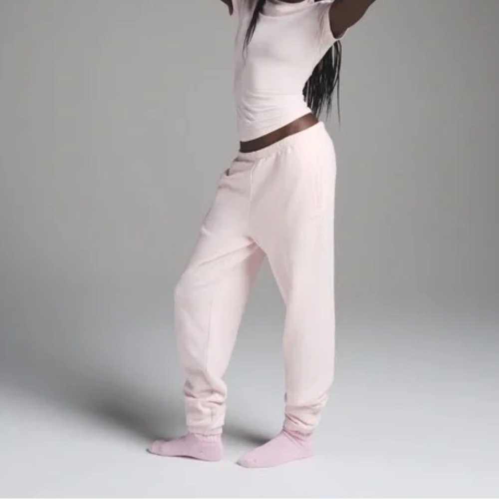 COTTON FLEECE CLASSIC JOGGER | BARELY PINK - BARELY PINK / S